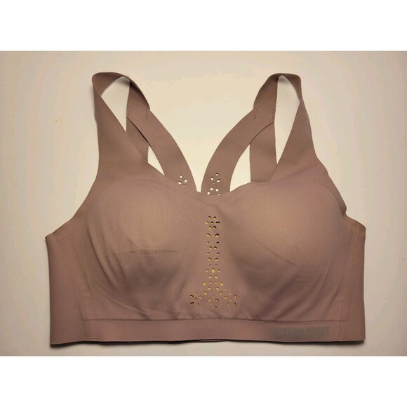 Victoria's Secret Victoria Sport Angel Max Bra Tan Cutout Floral Women Size 32C - Picture 1 of 16